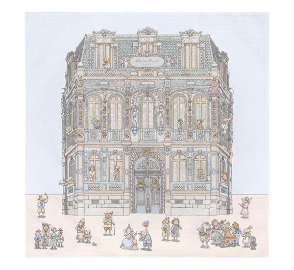 Carré & Satin Bib Set – Château Choux with Gift Box Set