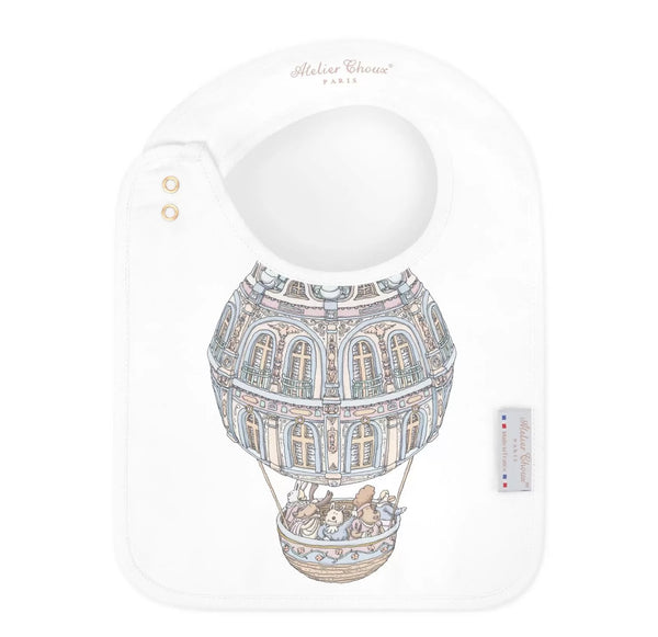 Carré & Satin Bib Set – Château Choux with Gift Box Set