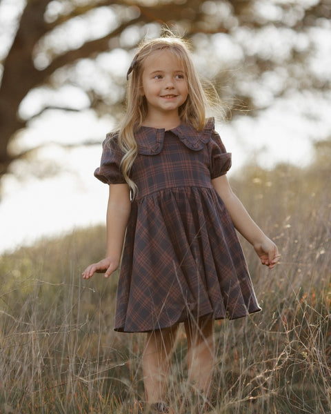 Camille Dress Midnight Plaid