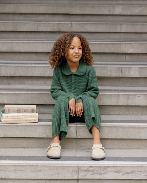 Knit Wide Leg Pant || Green