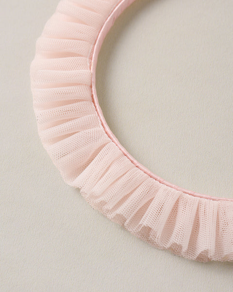 RUFFLE HEADBAND PINK