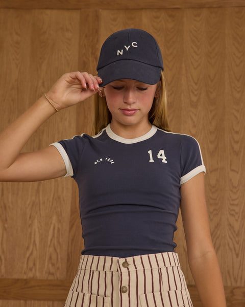 Teen Denver Mini Skirt | Burgundy Pinstripe