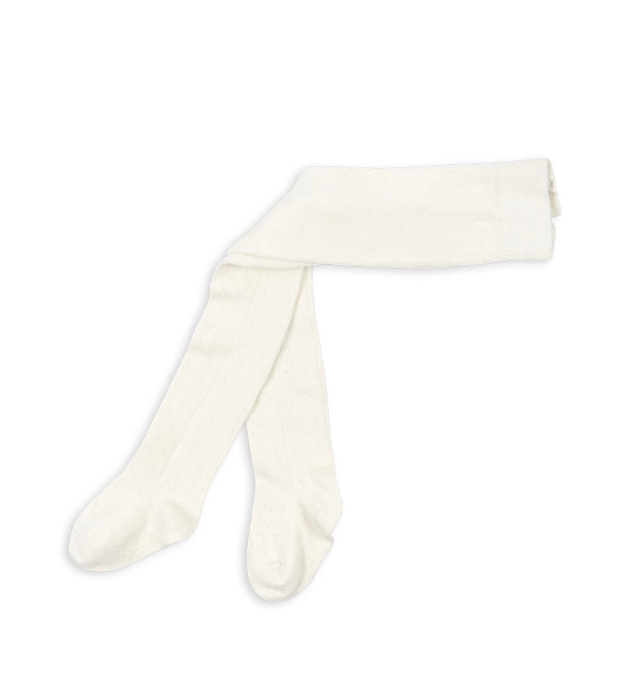 WOOL POINTELLE TIGHTS - BEIGE