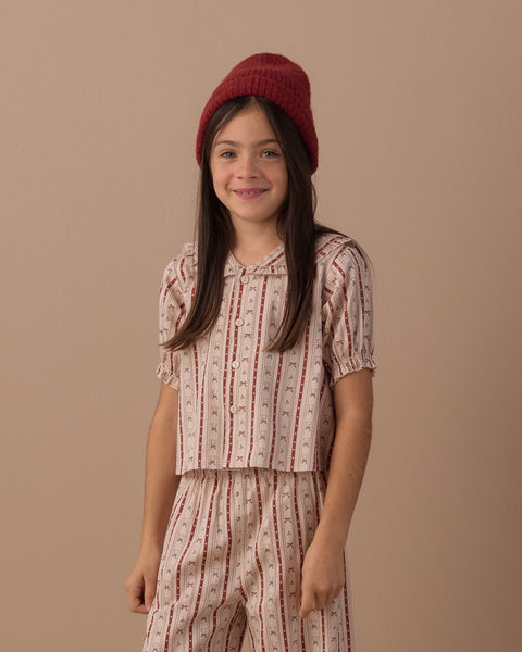 Ruffle Pajamas Candy Cane Lane