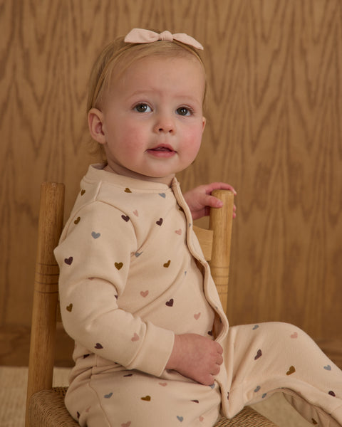Button Down Jumpsuit || Hearts