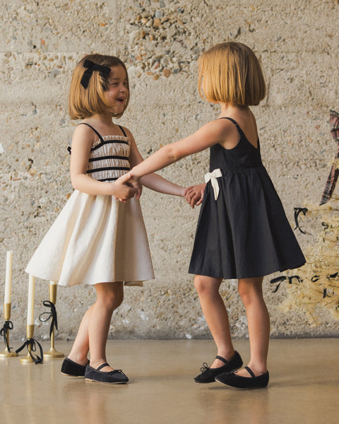 Annabelle Dress | Metallic Ivory