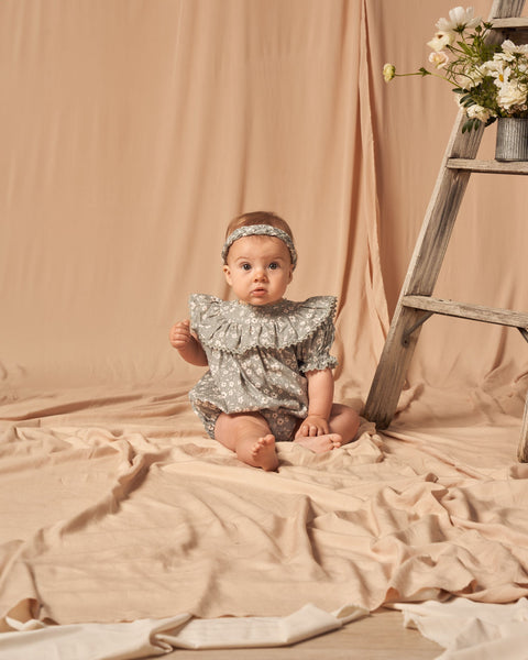 baby headbands || garden, sky floral