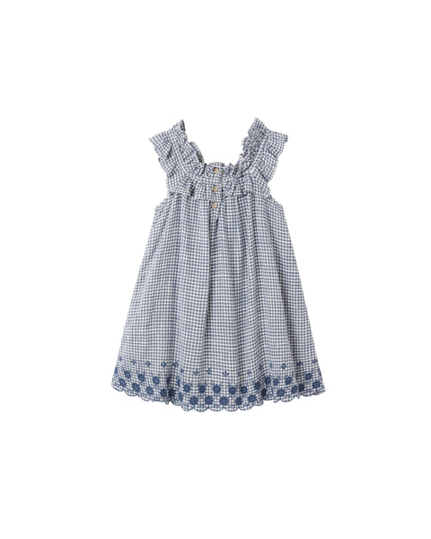 Lennon Dress || Marine Gingham