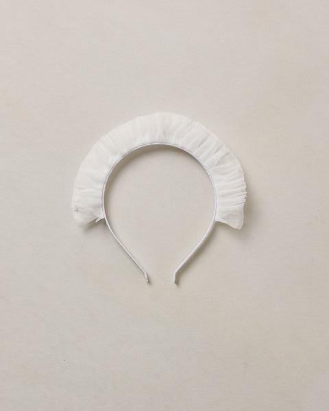 RUFFLE HEADBAND IVORY