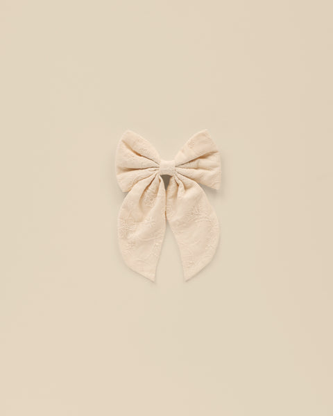 Oversized Bow || Natural