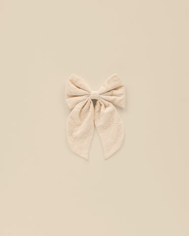 Oversized Bow || Natural