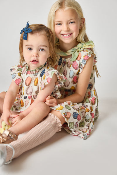Eloise Ruffle Dress | Multi Eggs