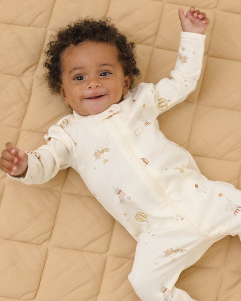 Zip Longsleeve Sleeper Footie || Carnival