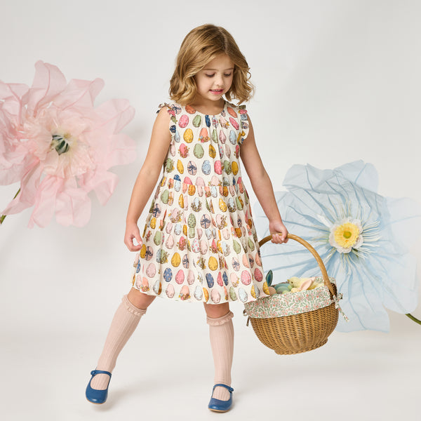 Eloise Ruffle Dress | Multi Eggs