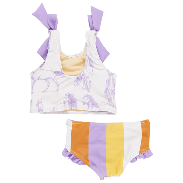 Shelly Tankini Lavender Horses