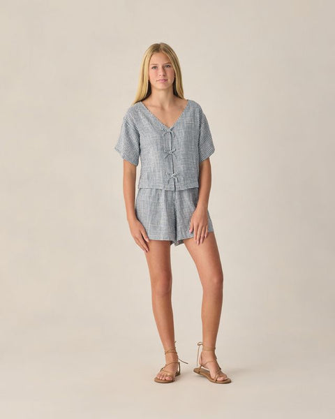 Juniper Set || Marine Gingham - Teen