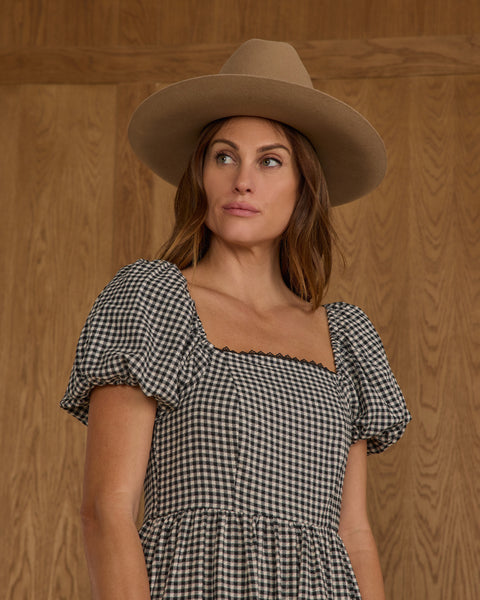 Women's Chiara Dress | Black Gingham