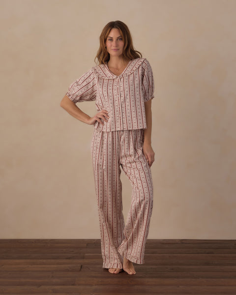 Women's Ruffle Pajamas Candy Cane Lane