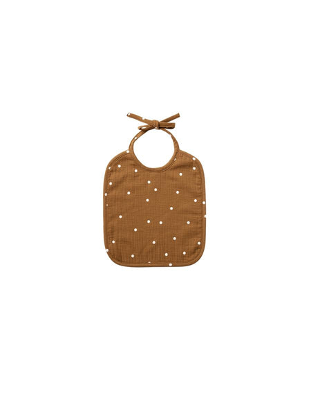 Woven Jumpsuit Walnut Bonnet and Bib Set