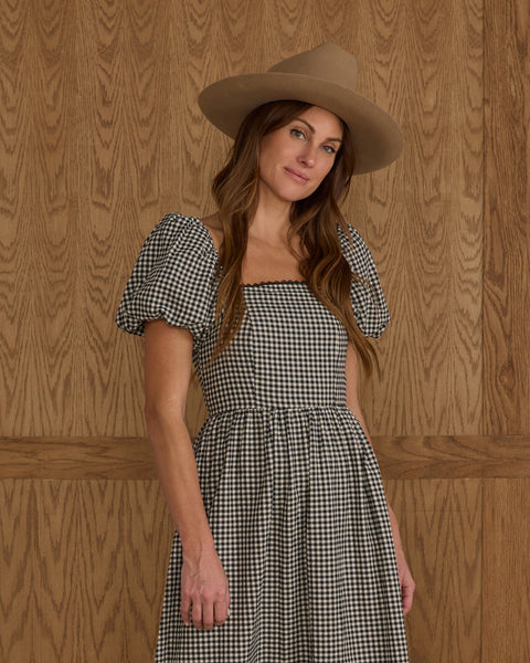 Women's Chiara Dress | Black Gingham