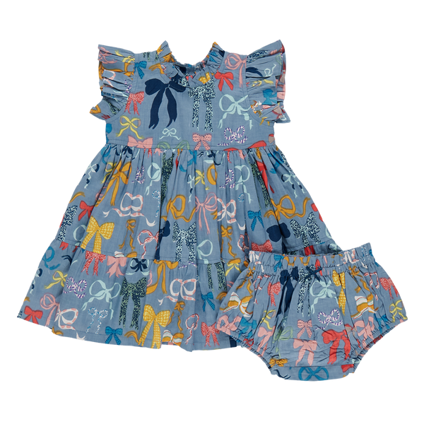 Baby Girl's Jennifer Dress Set Bows on Bows