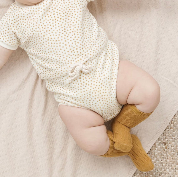 Retro Romper Ivory Dot