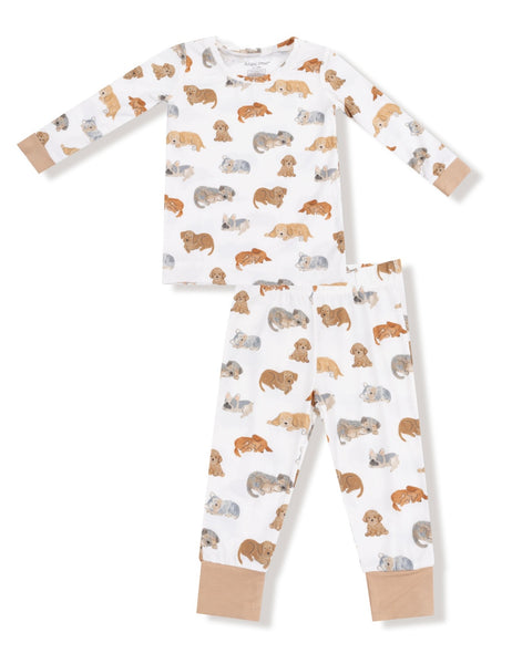 Napping Puppies - L/s Loungewear Set