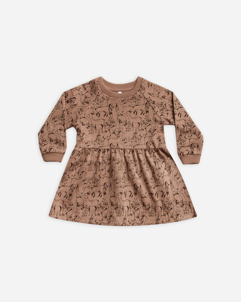 woodland raglan dress