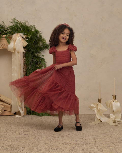 CLARA DRESS RUBY