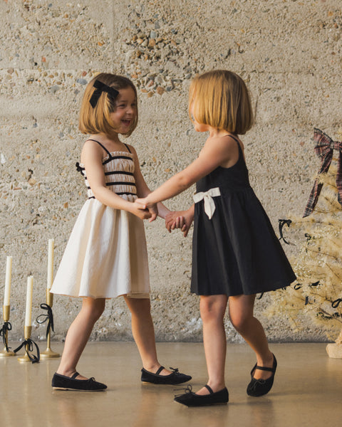 Annabelle Dress | Metallic Ivory