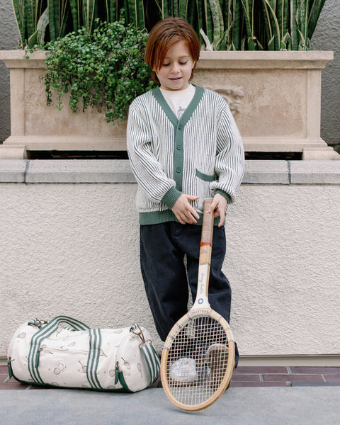 Haywood Cardigan || Green Stripe