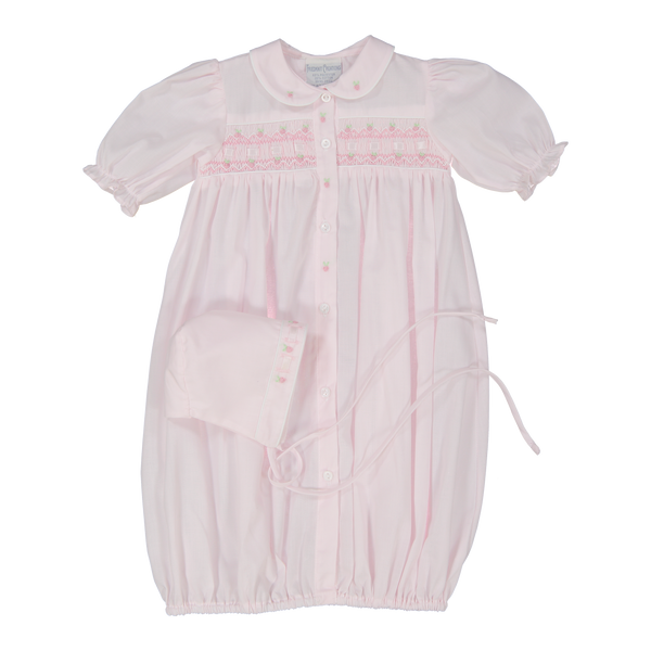 Ribbon Smocked Take Home Gown with Hat