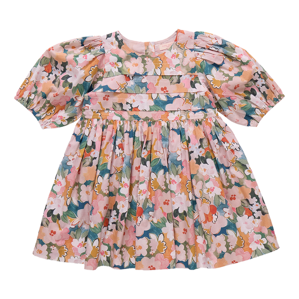 Evelyn Watercolor Floral Dress