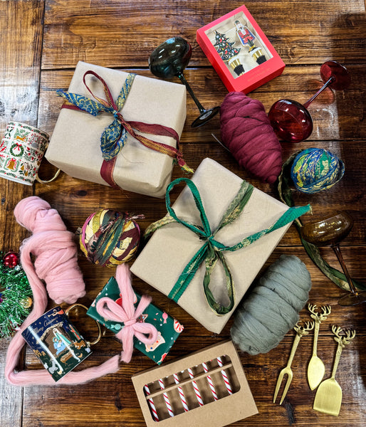Glass Candy Cane Shaped Stir Sticks Boxed Set of 6