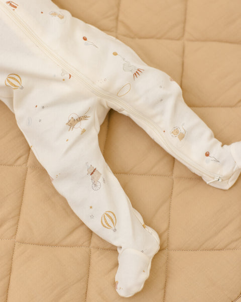 Zip Longsleeve Sleeper Footie || Carnival