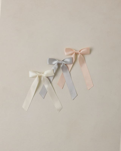 Satin Ribbon Bows | Pearl, Ivory, Mist