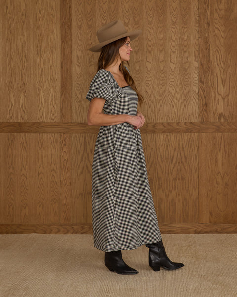 Women's Chiara Dress | Black Gingham