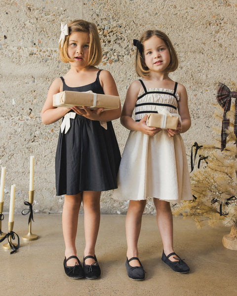 Annabelle Dress | Metallic Ivory