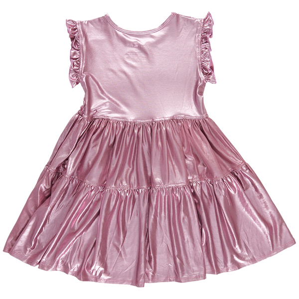 Polly Dress Light Pink Lame