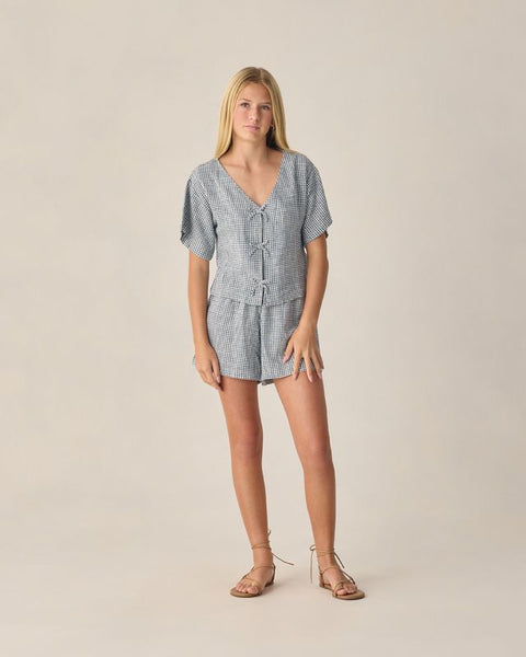 Juniper Set || Marine Gingham - Teen