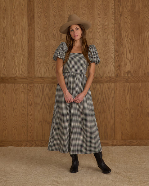 Women's Chiara Dress | Black Gingham