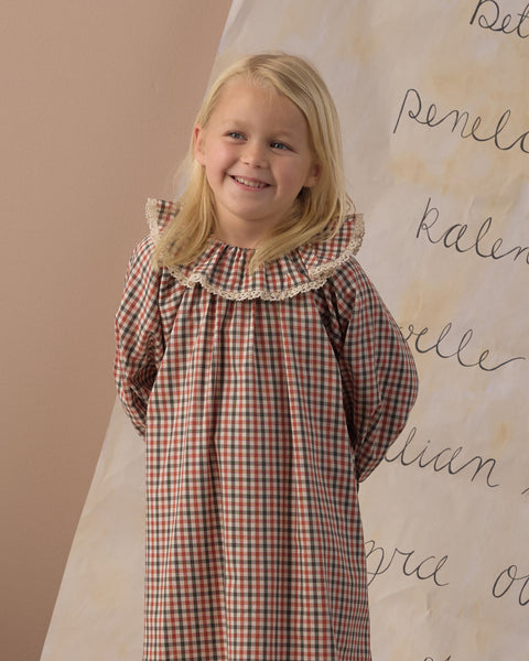 Girl's Nightgown Holiday Gingham