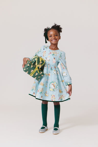 Girl's Amma Dress 12 Days of Christmas