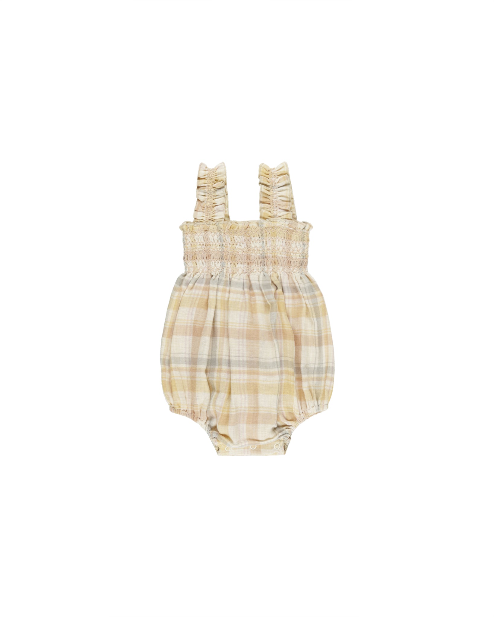 Julia Romper || Pastel Plaid