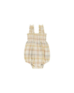 Julia Romper || Pastel Plaid