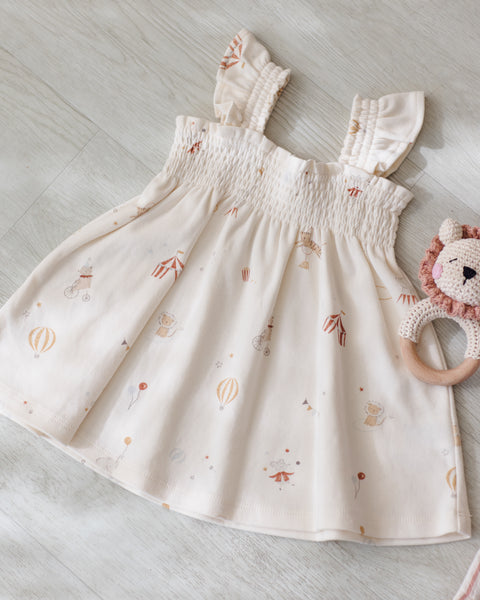 Smocked Jersey Dress || Carnival
