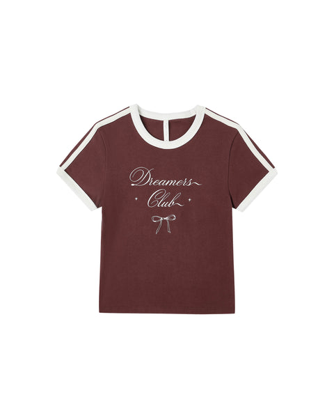 Teen Baby Tee || Burgundy