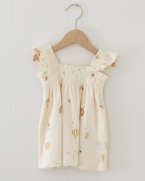 Smocked Jersey Dress || Carnival
