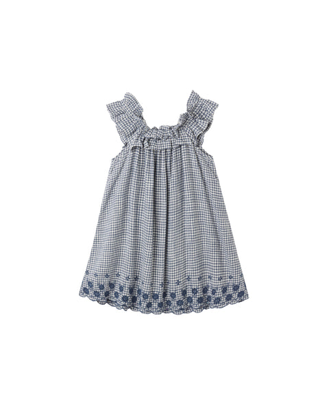 Lennon Dress || Marine Gingham
