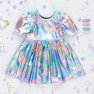 Lame Laurie Dress Cotton Candy